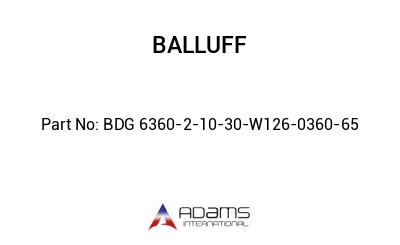 BDG 6360-2-10-30-W126-0360-65									