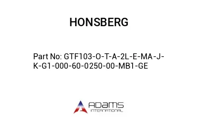 GTF103-O-T-A-2L-E-MA-J-K-G1-000-60-0250-00-MB1-GE GTF103-O-T-A-2L-E-MA-J-K-G1-000-60-0250-00-MB1-GE