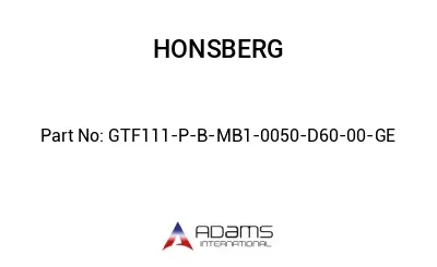 GTF111-P-B-MB1-0050-D60-00-GE GTF111-P-B-MB1-0050-D60-00-GE
