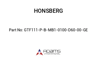 GTF111-P-B-MB1-0100-D60-00-GE GTF111-P-B-MB1-0100-D60-00-GE