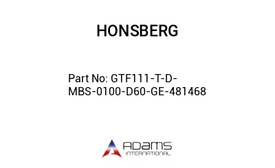 GTF111-T-D-MBS-0100-D60-GE-481468 GTF111-T-D-MBS-0100-D60-GE-481468