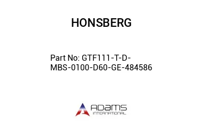 GTF111-T-D-MBS-0100-D60-GE-484586 GTF111-T-D-MBS-0100-D60-GE-484586