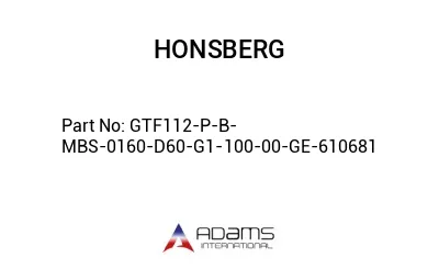 GTF112-P-B-MBS-0160-D60-G1-100-00-GE-610681 GTF112-P-B-MBS-0160-D60-G1-100-00-GE-610681