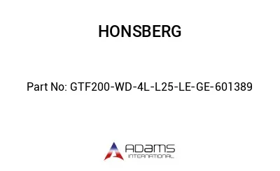 GTF200-WD-4L-L25-LE-GE-601389 GTF200-WD-4L-L25-LE-GE-601389