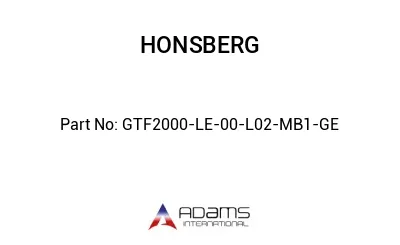 GTF2000-LE-00-L02-MB1-GE GTF2000-LE-00-L02-MB1-GE