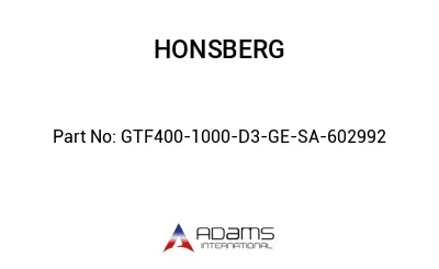 GTF400-1000-D3-GE-SA-602992 GTF400-1000-D3-GE-SA-602992