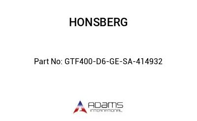 GTF400-D6-GE-SA-414932 GTF400-D6-GE-SA-414932