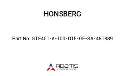 GTF401-A-100-D15-GE-SA-481889 GTF401-A-100-D15-GE-SA-481889