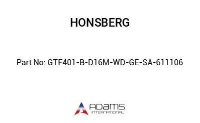 GTF401-B-D16M-WD-GE-SA-611106 GTF401-B-D16M-WD-GE-SA-611106