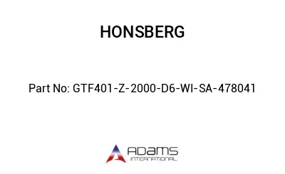 GTF401-Z-2000-D6-WI-SA-478041 GTF401-Z-2000-D6-WI-SA-478041