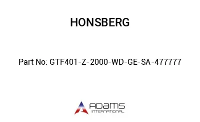 GTF401-Z-2000-WD-GE-SA-477777 GTF401-Z-2000-WD-GE-SA-477777