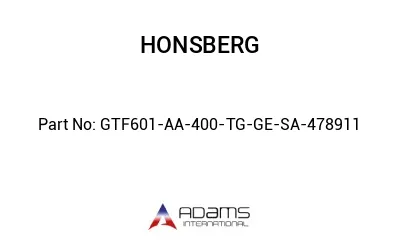 GTF601-AA-400-TG-GE-SA-478911 GTF601-AA-400-TG-GE-SA-478911