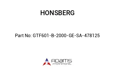 GTF601-B-2000-GE-SA-478125 GTF601-B-2000-GE-SA-478125