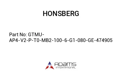 GTMU-AP4-V2-P-T0-MB2-100-6-G1-080-GE-474905 GTMU-AP4-V2-P-T0-MB2-100-6-G1-080-GE-474905