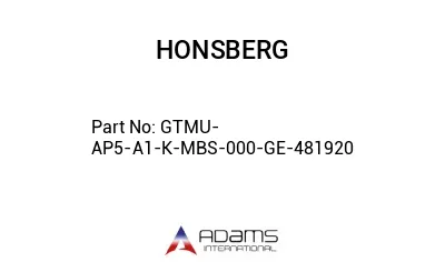 GTMU-AP5-A1-K-MBS-000-GE-481920 GTMU-AP5-A1-K-MBS-000-GE-481920