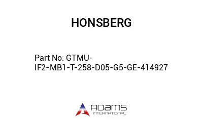 GTMU-IF2-MB1-T-258-D05-G5-GE-414927 GTMU-IF2-MB1-T-258-D05-G5-GE-414927
