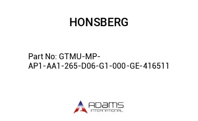 GTMU-MP-AP1-AA1-265-D06-G1-000-GE-416511 GTMU-MP-AP1-AA1-265-D06-G1-000-GE-416511