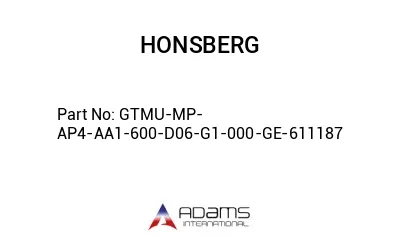 GTMU-MP-AP4-AA1-600-D06-G1-000-GE-611187 GTMU-MP-AP4-AA1-600-D06-G1-000-GE-611187